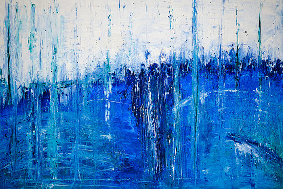 Abstract in Blue Acrylic $550