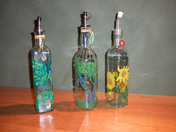 Painted Bottles - $25        SOLD