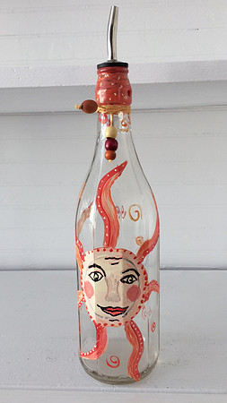 Painted Bottles - $25 SOLD